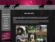 Tablet Screenshot of hollisranch.com